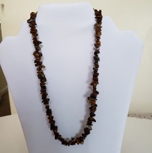 Precious stone necklace